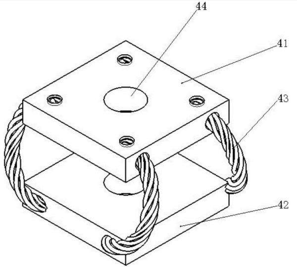 Isolateur de vibration de câble métallique de papillon pour le stabilisateur de cardan d'UAV