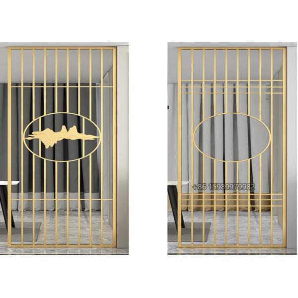 SUS201 Laser Cut Decorative Metal Panels , 4ft Metal Room Divider Panels