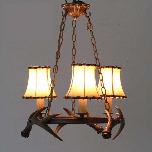 Art deco antler hanging chandelier light for home farmhouse lighting (WH-AC-25)