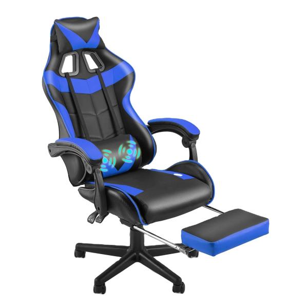 Direct Adjustable Height Gaming Chair with Leather Material Headrest and Lumbar Support