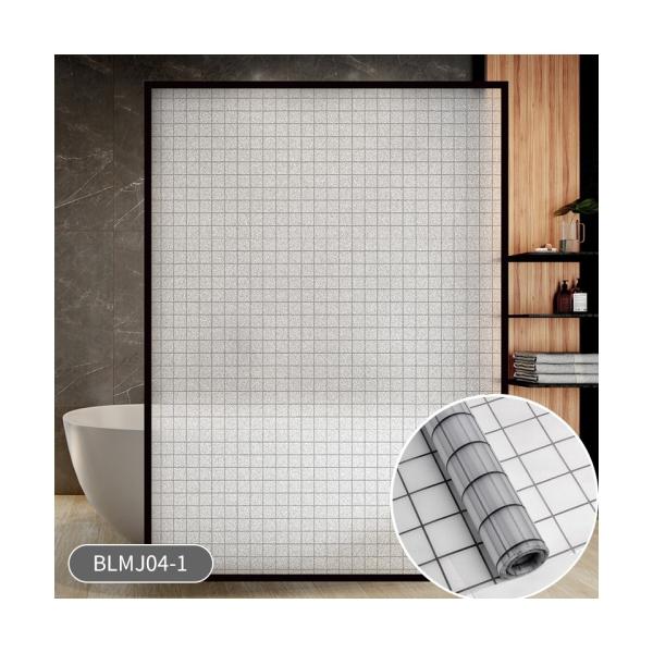 Privacy Static Cling Self Adhesive Film Modern Design Style for Heat Blocking and Stained Glass Look