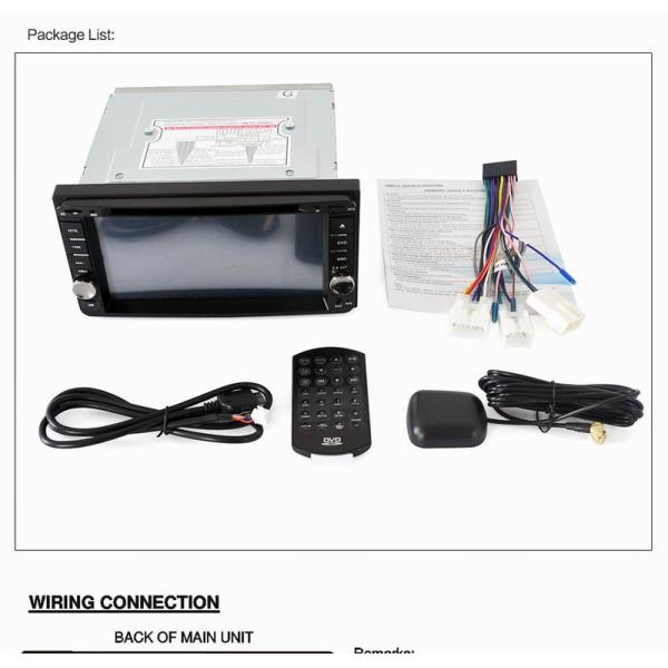 Ouchuangbo 7 inch car dvd gps radio stereo for Toyota universal support BT AUX USB swc