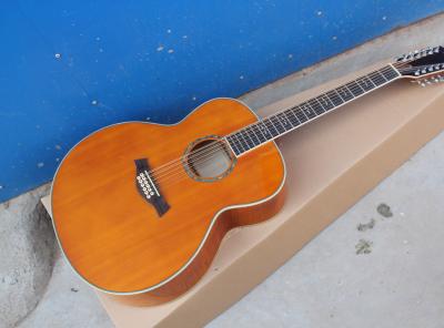 12 strings blond acoustic guitar TY 12 strings 814 acoustic electric guitar round body 814ce guitar