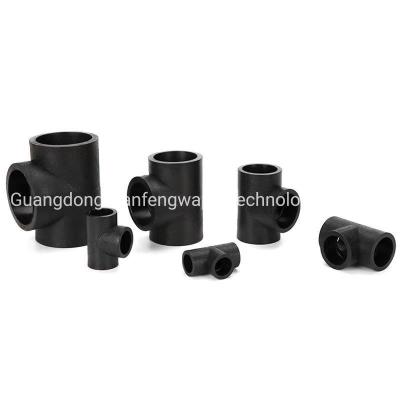 Equal Round Head Code Plastic PE Pipe Fittings For Bathroom Custom Size