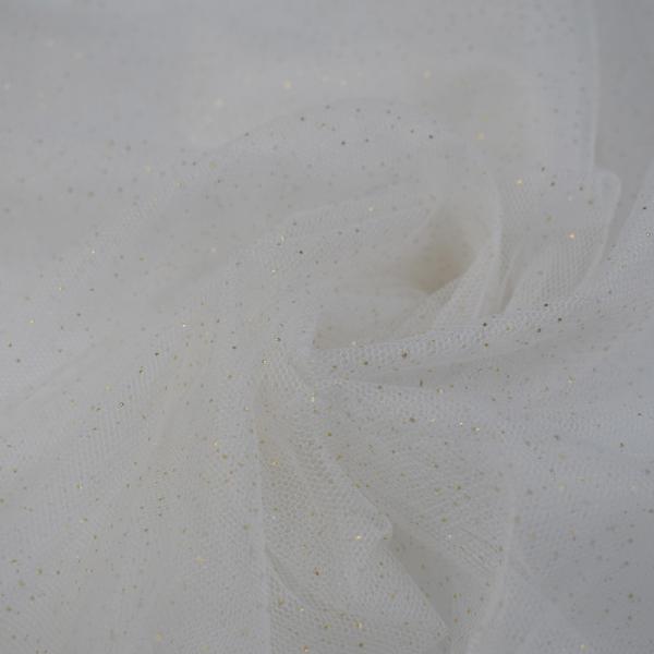 Urdidura macia de nylon da tela do tule de 100% feita malha para vestidos de casamento nupciais