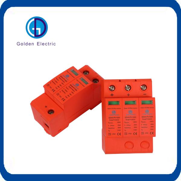 Dispositivo de proteção solar 2p 3p 500V 1000V 1200V 1500V Fonte de alimentação Arrester Imax 40ka
