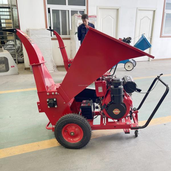 240KG Hand Push Diesel Tree Branch Shredder for Rice Poles and Crop Straw