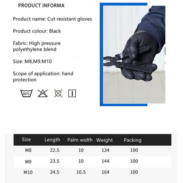 Cut Proof Waterproof Riding Gloves Abrasion Resistant Full Finger