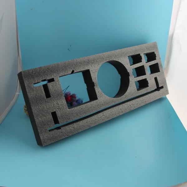 Large Custom Cut Foam Inserts , EPE Black Foam Insert For Bathroom Sets Package