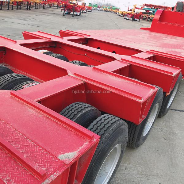 50/60/80/100 Tons Low Bed Trailer for Heavy Duty Excavator Transportation Solutions