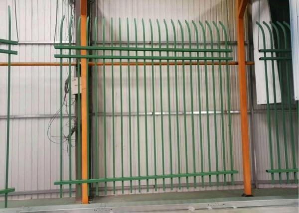 Anti Corrosive Treatment Steel Tube Fence , Ornamental Gates And Railings For Balcony Stair Railing