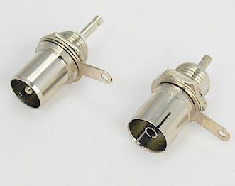 Terminal RCA Male Female Cable Connector Bulkhead Receptacle Solder Pot