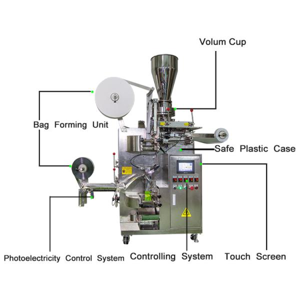 Ss304 Stainless Steel Sachet Packing Machine Powder PID
