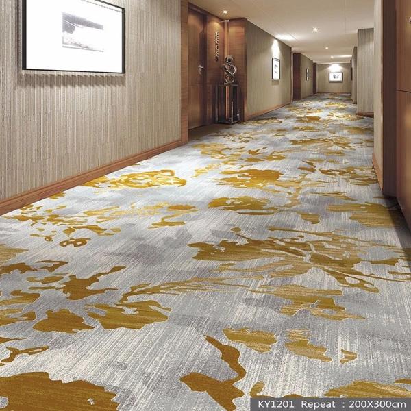Luxury 5 Star Hotel Lobby Hallway Corridor Axminster Carpet with 7mm Pile Height