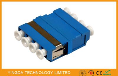 Azul da maneira do adaptador 4 da fibra óptica de FTTH CATV LC/PC, adaptador óptico da manutenção programada/milímetro LC