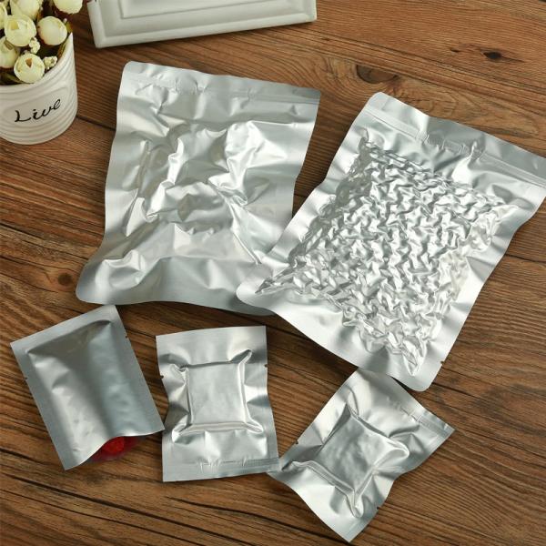 J01 Sacos de vácuo de alumínio puro, resistentes a altas temperaturas, para armazenamento de alimentos e carne, sacos de embalagem a vácuo