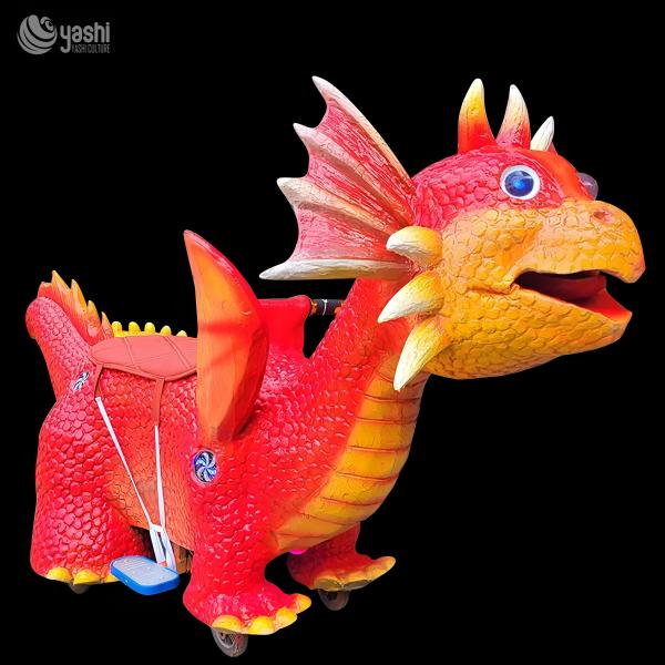 Shopping Mall Kids' Rideable Dinosaur Electric Ride On Car Animated