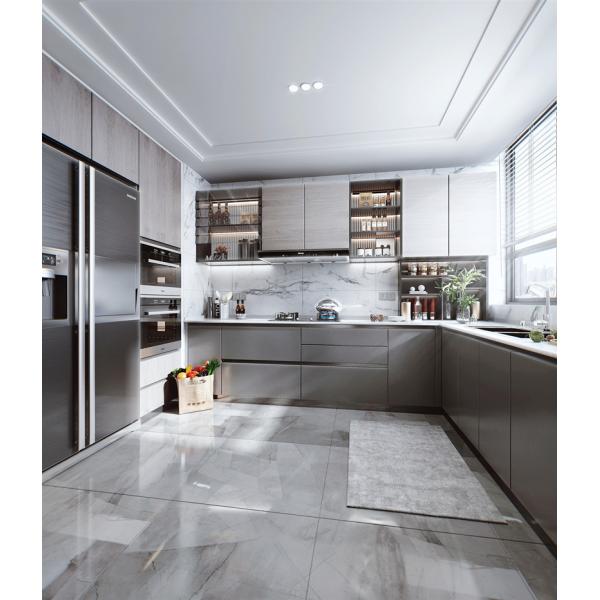 Design de cozinha moderna e armários de cozinha modular Design gráfico Tabela de melamina