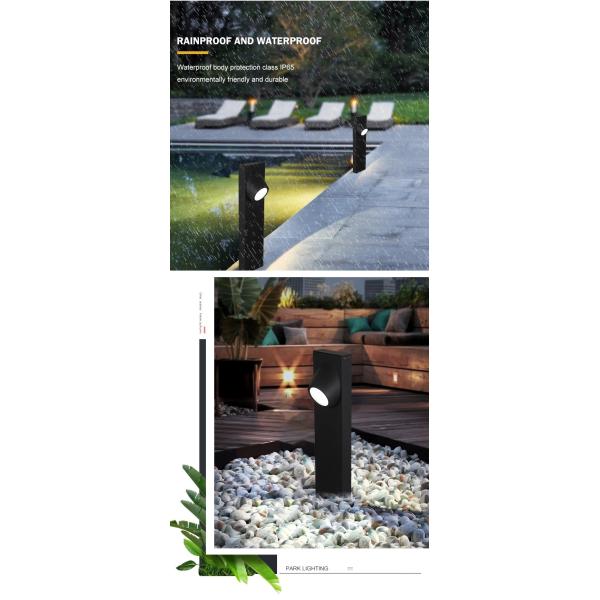 Прочная на открытом воздухе лужайка освещает температуру литого алюминия расквартировывая 8В -20℃~50℃ работая