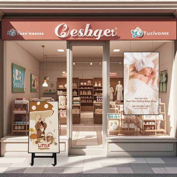 Indoor 4K Lcd Digital Window Displays Android Shop Advertising Screen