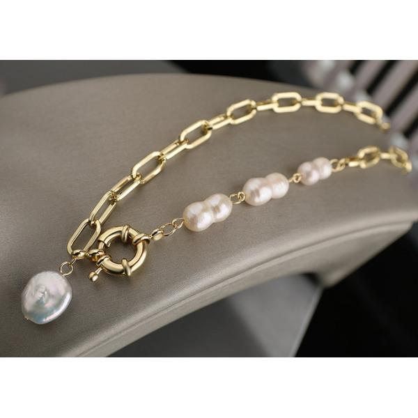 High Quality Natural Baroque Irregular Freshwater Baroque Pearl Necklace Jewelry Set Natural Baroque Pearl necklace