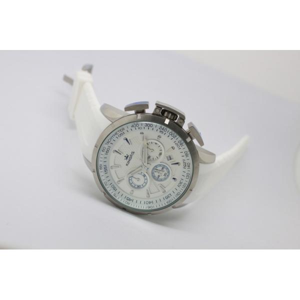 Silicone Leather Band Watches , Quartz Analog Multi Functional Watches