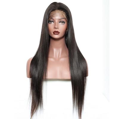 360 cor natural do laço do cabelo das perucas da densidade peruana completa em linha reta 130