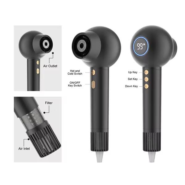 Lamp Ring Ionic Hot Tools Hair Dryer 110000RPM Energy Saving Dryer Children
