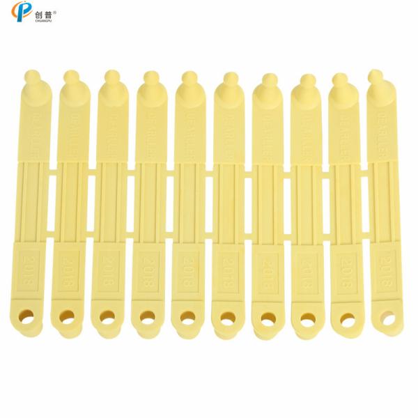 Custom Yellow 46*58mm Cow Ear Tag Tpu Material One Piece For Cattle