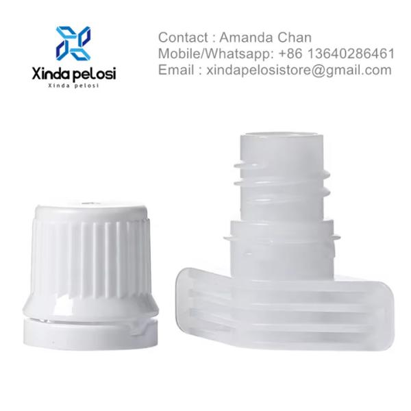 China Manufacturer Plastic Screw Spout With Cap For Beverage Bag