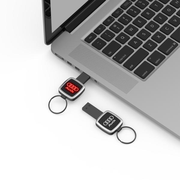 Когда чтение света СИД будет сияющая ручка 32GB 64GB 128GB USB Кристл