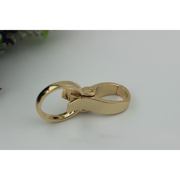 Galvanized accessories multi-color 1 inch metal round shape zinc plated snap hook for handbags