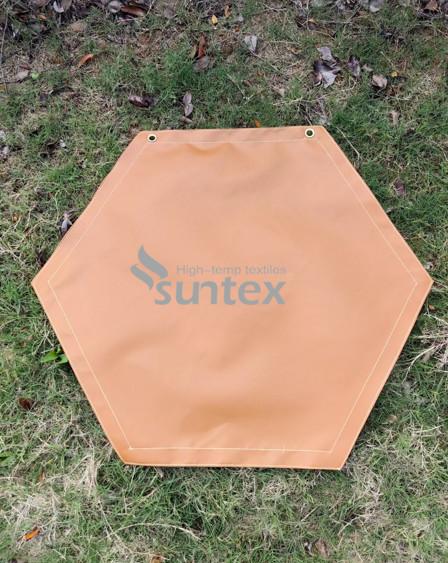 Da esteira resistente ao calor retardadora da esteira e da grade da brasa da esteira do fogo de Pit Mat Stove do fogo material absorvente para proteger sua plataforma