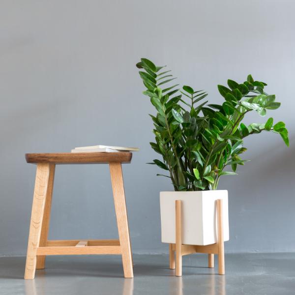 Flower/Green Plant Used Modern Design Bamboo Solid Acacia Wood Plant Pot Stand Holder