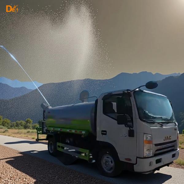 5000liters Dongfeng 4x2 Water Sprinkler Tank Truck For Watering And Pesticide Spraying