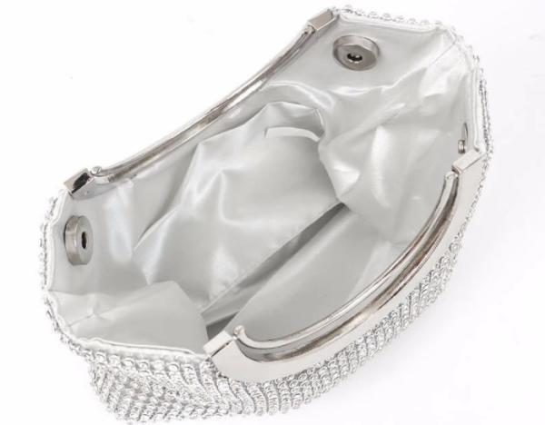 Party Elegance Gold Mesh Evening Bag , Vintage Mesh Purse For Ladies