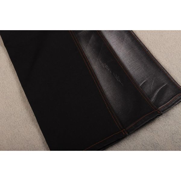 12oz Black Backside Double Layer Tie Dye and Carded Yarn Denim Fabric