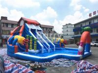 Do parque inflável portátil da água da corrediça parque de diversões inflável dado forma casa da água de Aquapark para a terra exterior