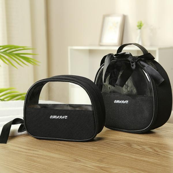 Zipper Closure Lady Beauty Case for Professional Ladies Solid Pattern and Handle Design