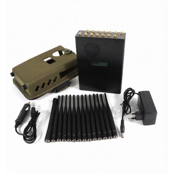 Purple Horn 2G 3G 4G 5G Mobile Phone Signal Jammer Compact Size 14 Bands Jammer Block