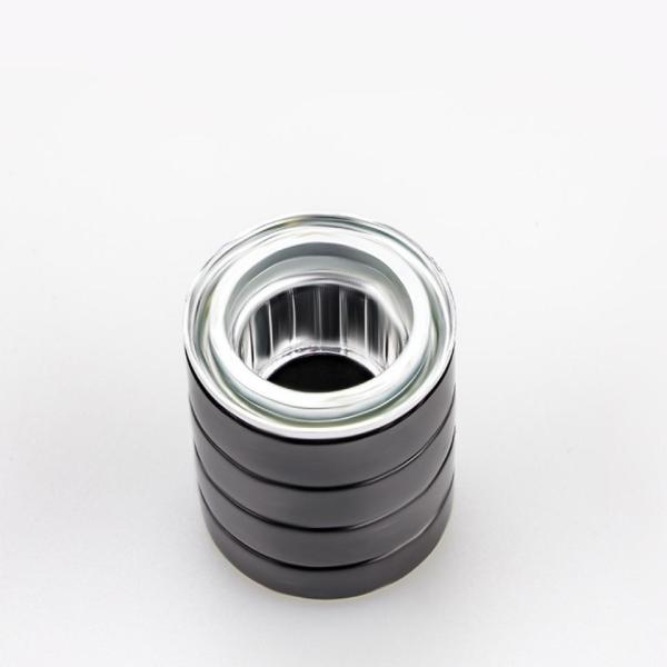 Black Magnetic Round Zinc Alloy Perfume Cap With Good Sealing And No Spill