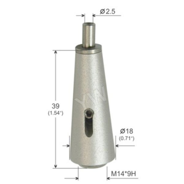 Cone Shaped Lock Cable Grippers Satin Plated Brass Material Gripper