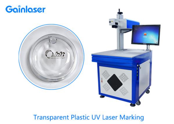 Large Laser Engraving Machine 5W 355nm UV Laser for ABS Plastic , Stainless Steel , Borosilicate Glass