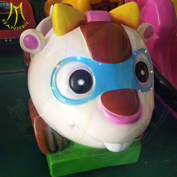 Hansel wholesale fiber glass kids park games indoor kids ride on bus