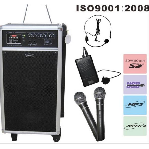 active trolley speaker/portable speaker with usb/sd function