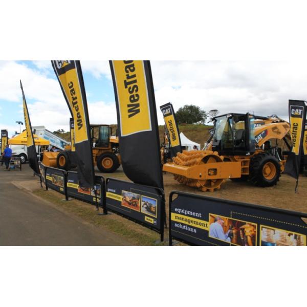 Windbreak Coffee Shop Barriers , Cafe Pavement Barriers Street Set Up 200x100cm