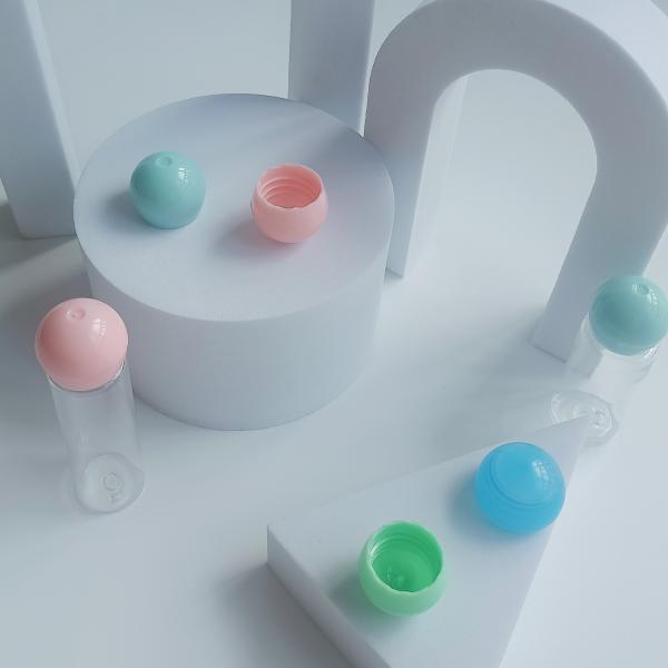 Recyclable 18mm Colorful Globular Screw Plastic Cap For Bottle Custom Order Accepted
