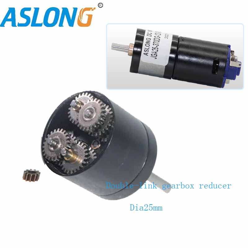 Сильный магнитный мотор DC 6V 12V 20000rpm 370 с редуктором коробки передач связи двойника Dia25mm