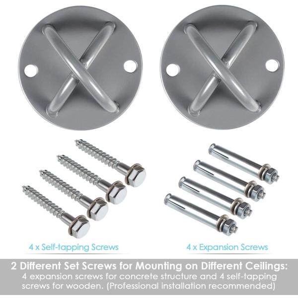 Aerial Flying Yoga Hammock Ceiling Anchors For Gym Home Fitness