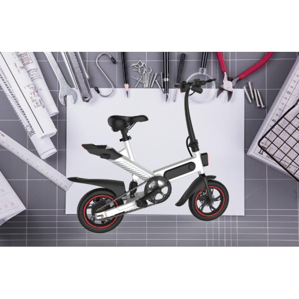 Intelligent Folding Electric Bicycle Max Speed 25KM / H Environment - Friendly